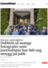 Korona-undersøkelse: Dobbelt så mange fotografer som journalister har følt seg utrygg på jobb