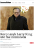 Koronasyk Larry King ute fra intensiven