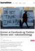 Krever at Facebook og Twitter fjerner anti-vaksineinnlegg