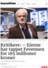 Kritikere: - Eierne har tappet Fevennen for 185 millioner kroner