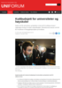 Kuttbudsjett for universiteter og høyskoler