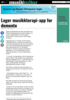 Lager musikkterapi-app for demente