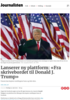 Lanserer ny plattform: «Fra skrivebordet til Donald J. Trump»