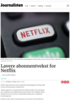 Lavere abonnentvekst for Netflix