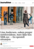 Line Andersen-saken preger nettforsidene, bare ikke hos NRK.no: - En spesiell situasjon