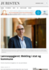 Lønnsoppgjøret: Mekling i stat og kommune