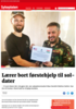 Lærer bort førstehjelp til soldater