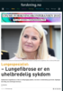 Lungespesialist: - Lungefibrose er en uhelbredelig sykdom
