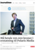 Må betale 100.000 kroner i erstatning til Polaris Media