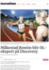 Måkestad Bovim blir OL-ekspert på Discovery