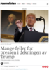 Mange feller for pressen i dekningen av Trump