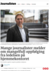 Mange journalister melder om mangelfull oppfølging fra ledelsen på hjemmekontoret