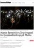 Mann dømt til 15 års fengsel for journalistdrap på Malta