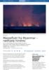 Masseflukt fra Myanmar - nødhjelp hindres