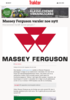 Massey Ferguson varsler noe nytt