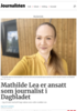 Mathilde Lea er ansatt som journalist i Dagbladet