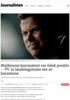 Mathisens koronatest var falsk positiv - TV 2s landslagsteam ute av karantene