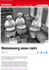 Matomsorg anno 1962