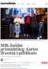 MBL holder prisutdeling: Kutter drastisk i publikum