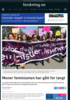 Mener feminismen har gått for langt