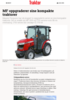 MF oppgraderer sine kompakte traktorer