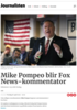 Mike Pompeo blir Fox News-kommentator