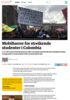 Mobiliserer for streikende studenter i Colombia