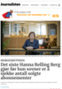MORGENRUTINEN: Det siste Hanna Relling Berg gjør før hun sovner er å sjekke antall solgte abonnementer