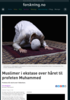 Muslimer i ekstase over håret til profeten Muhammed