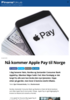 Nå kommer Apple Pay til Norge