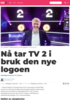 Nå tar TV 2 i bruk den nye logoen