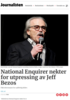 National Enquirer nekter for utpressing av Jeff Bezos