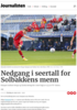 Nedgang i seertall for Solbakkens menn