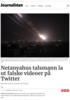 Netanyahus talsmann la ut falske videoer på Twitter