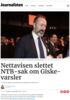 Nettavisen slettet NTB-sak om Giske-varsler