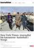 New York Times-journalist ble karantene-kasteball i Norge