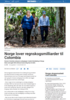 Norge lover regnskogsmilliarder til Colombia