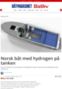 Norsk båt med hydrogen på tanken