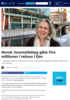 Norsk Journalistlag gikk fire millioner i minus i fjor