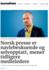 Norsk presse er navlebeskuende og selvopptatt, mener tidligere medieledere
