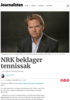 NRK beklager tennissak