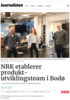NRK etablerer produkt-utviklingsteam i Bodø