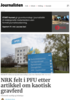 NRK felt i PFU etter artikkel om kaotisk gravferd