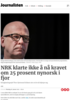 NRK klarte ikke å nå kravet om 25 prosent nynorsk i fjor