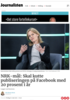 NRK-mål: Skal kutte publiseringen på Facebook med 20 prosent i år