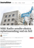 NRK Radio sendte ekstra nyhetssending ved en feil