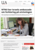 NTNU ber Israels ambassade om forklaring på utvisningen