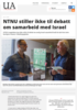 NTNU stiller ikke til debatt om samarbeid med Israel