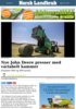 Nye John Deere presser med variabelt kammer