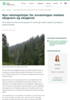 Nye retningslinjer for avveiningen mellom skogvern og skogbruk
